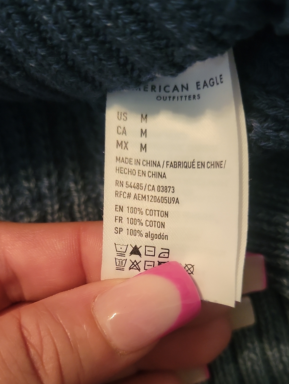 American Eagle Blue Sweater - Picture 5 of 6